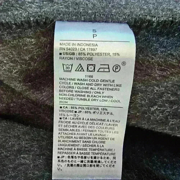 😍 NWT 😍 Banana Republic Brushed Short Jacket, Charcoal Gray, Size S - Picture 11 of 11